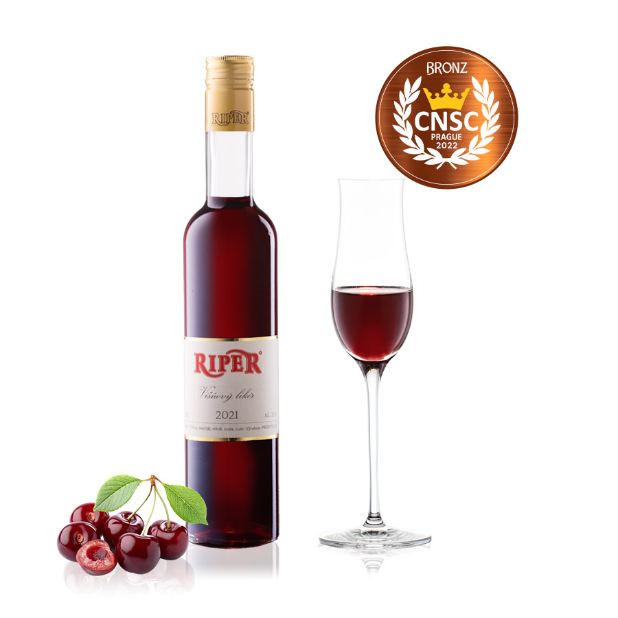Višňový likér 23% 0,35L | Vysoce jakostní ovocné destiláty RIPER